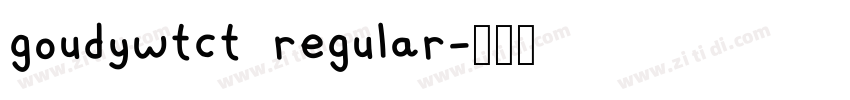 goudywtct  regular字体转换